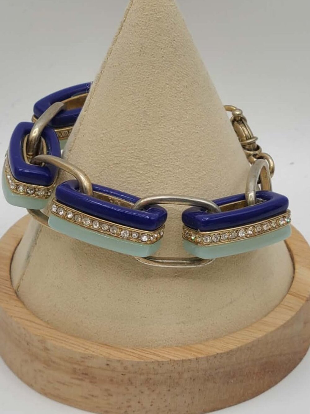 J Crew Blue Resin Link Bracelet